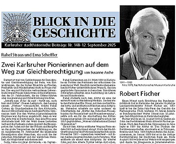 Blick in die Geschichte Nr. 148 vom 12. September 2025