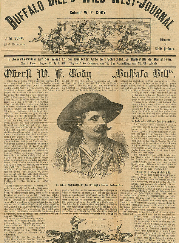 Festzeitung "Buffalo Bill's Wild West-Journal"
