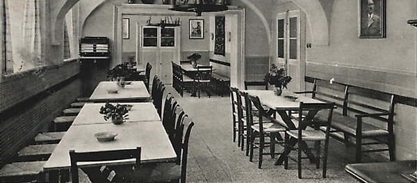 Speisesaal, Postkarte um 1935