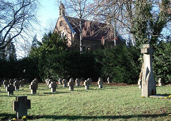 Ansicht des Gräberfelds