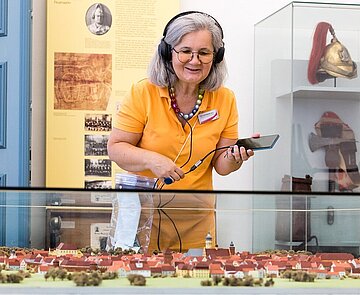 Telefonführung mit Eva Unterburg durch die Dauerausstellung des Pfinzgaumuseums