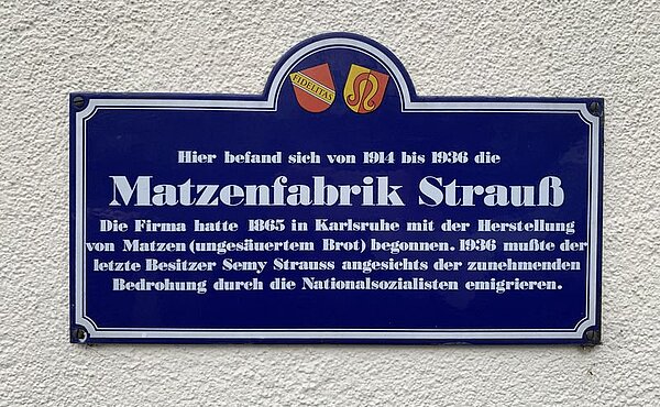 Ansicht der Informationstafel