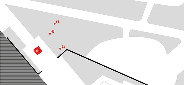 Planausschnitt beim Walz-Grabmal auf dem Alten Friedhof