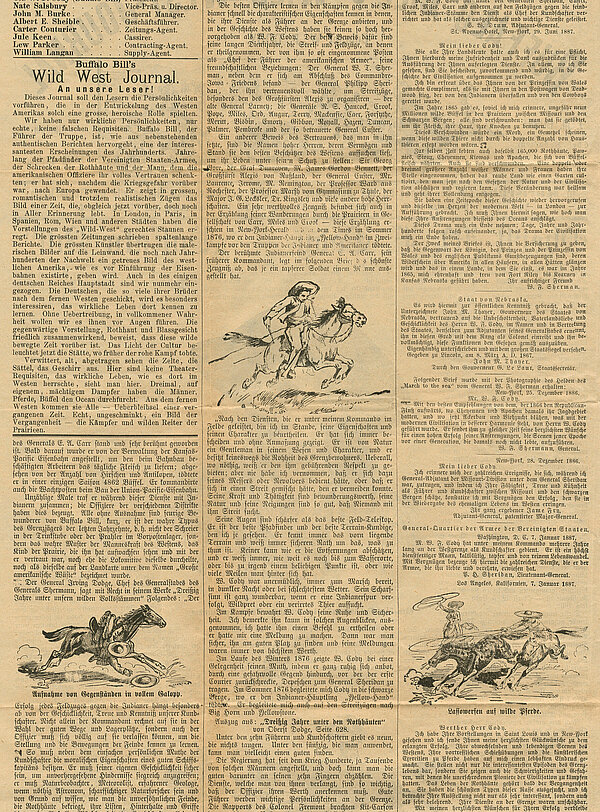 Festzeitung "Buffalo Bill's Wild West-Journal"