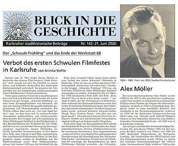 Teaserbild Blick in die Geschichte Nr. 143 vom 21. Juni 2024