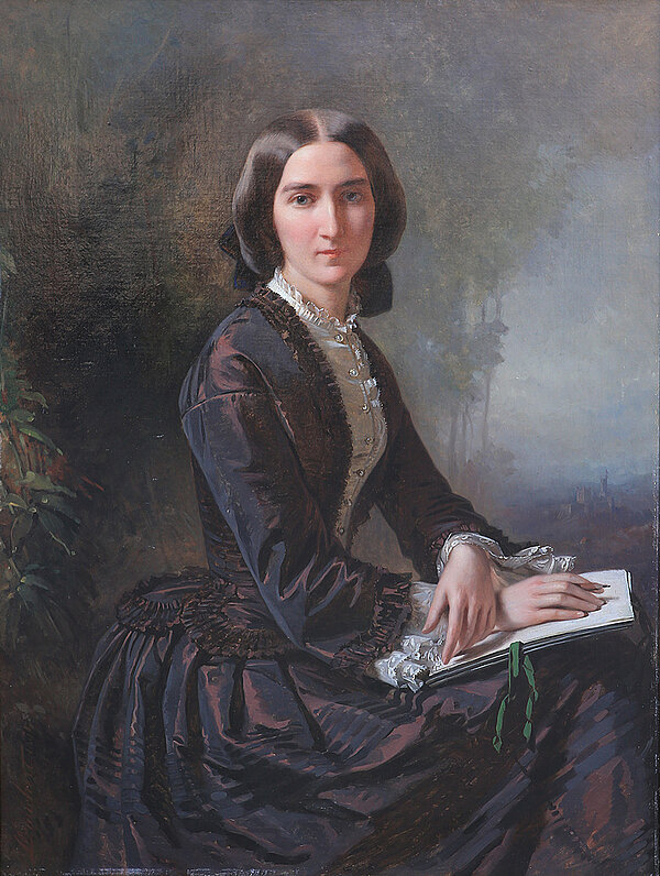 Richard Lauchert, Alexandra von Berckholtz, Öl auf Leinwand