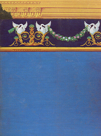 Entwurf Weinbrenners für den Schmuck von zwei Räumen im Lusthaus der Markgräfin Christiane Louise