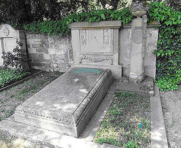 Friedrich Ostendorfs Grab auf dem Hauptfriedhof Karlsruhe