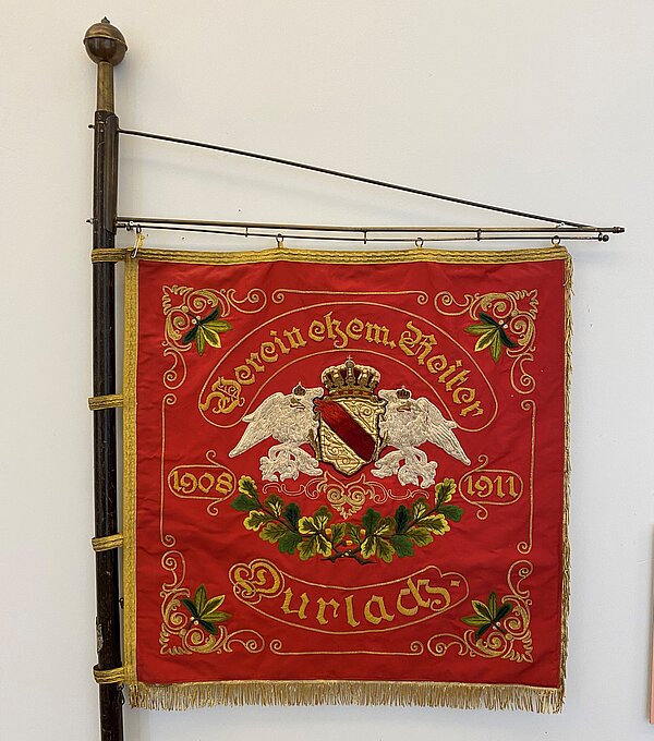 Fahne des Reitervereins 1908 Durlach e.V., 1910
