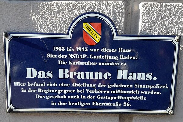 Ansicht der Informationstafel