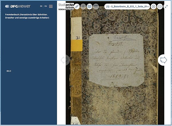 Die Präsentation der Digitalisate erfolgt künftig mit einem Programm der Deutschen Forschungsgemeinschaft (DFG-Viewer)