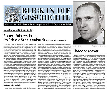 Teaserbild "Blick in die Geschichte" Nr. 152 vom 18. September 2026