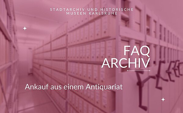Ankauf aus einem Antiquariat