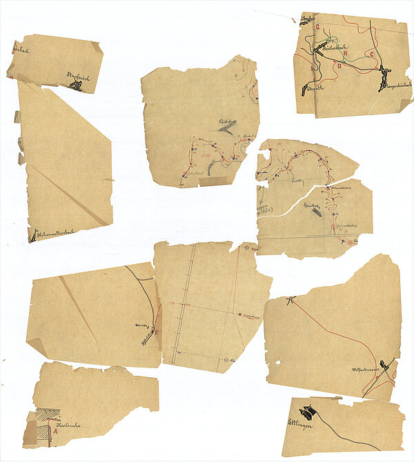 Einige in der Akte enthaltene Pläne können aufgrund von Beschädigungen nicht digitalisiert werden