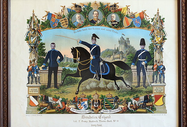 Erinnerung an die Dienstzeit, 1900/01