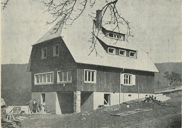 Das Wanderheim im Gaistal. Abbildung aus: Wald Heil! 4/1934, S. 1