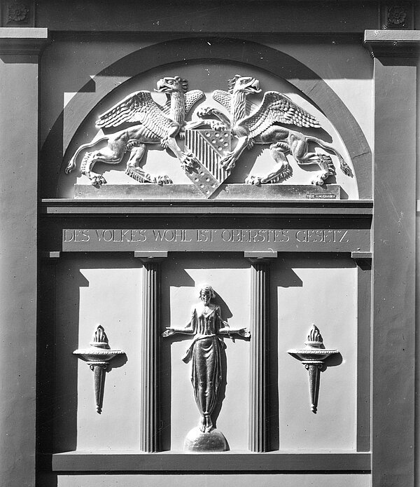 Figürlicher Schmuck am Landtagsgebäude, 1928