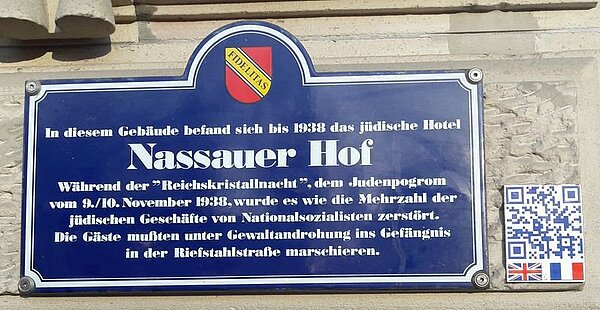 Ansicht der Informationstafel