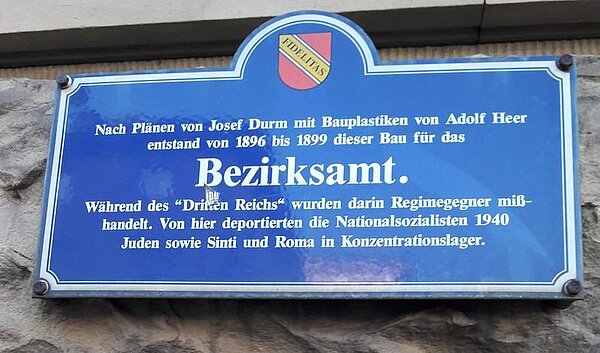 Ansicht der Informationstafel