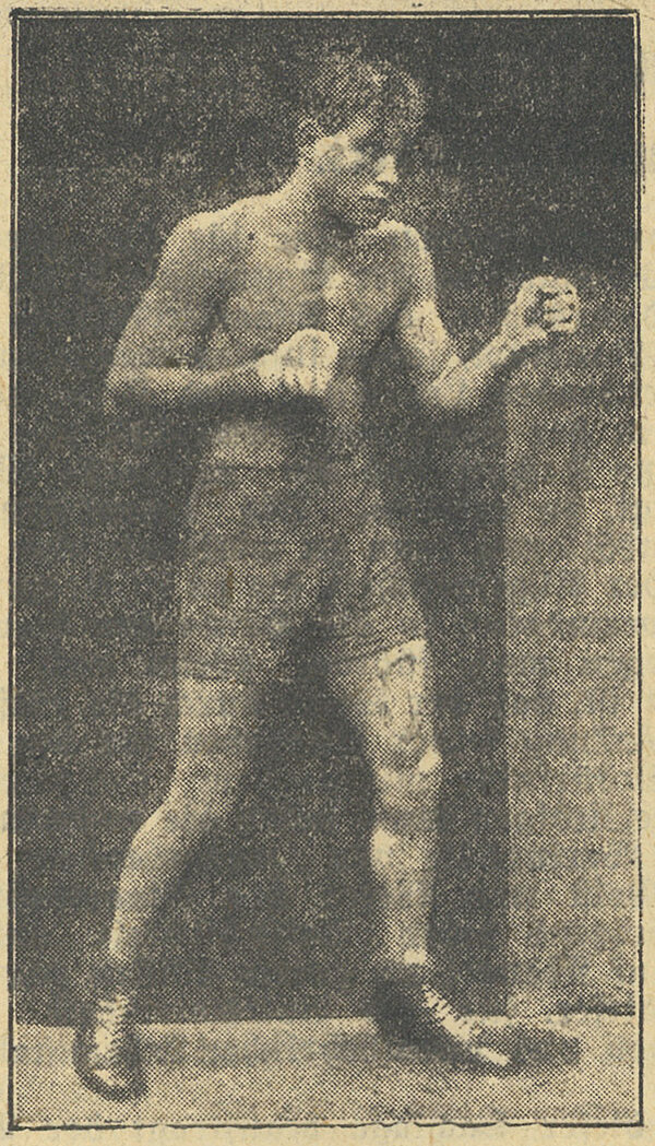 Philipp Kahrmann vom Karlsruher Boxclub Gelbstern, Foto aus dem Karlsruher Tagblatt vom 8. Juli 1930