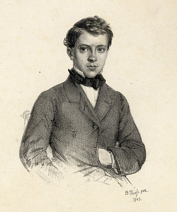 Sohn Hermann oder Sohn Albert des Joseph Reichlin von Meldegg um 1855; ein Porträt des Vaters konnte nicht gefunden werden