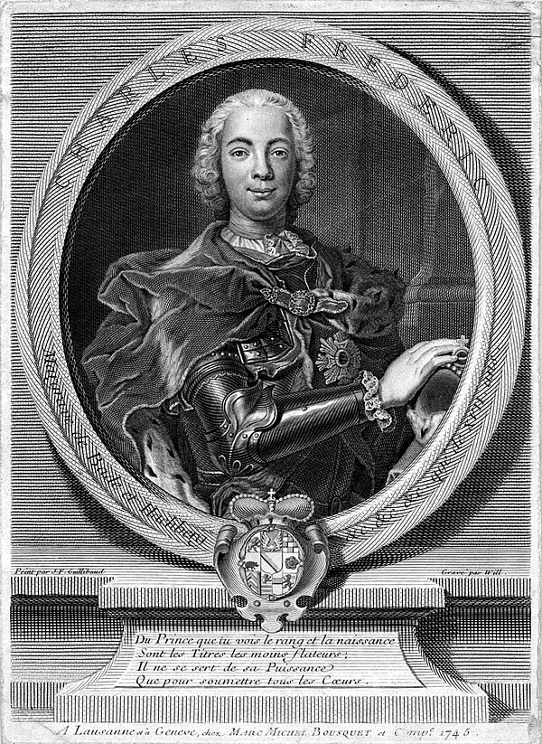 Der Thronfolger Carl Friedrich 1745