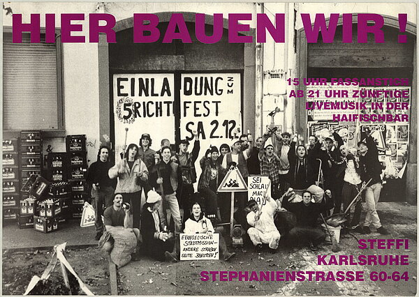 Fest zur fünfjährigen Besetzung der Steffi, Foto 1995 