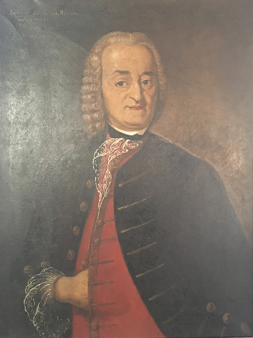 Johannes Cornelius Roman (1694 - 1768), Kopie des von dem badischen Hofmaler Philipp Heinrich Kisling gemalten Porträts, 19. Jhdt.