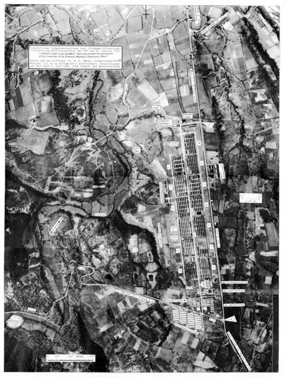 Militärische Luftbildaufnahme des Lagers Gurs vom 28. März 1943, Stadtarchiv Karlsruhe 8/PBS VI 336