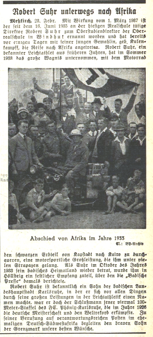 Badische Presse vom 23. Februar 1937