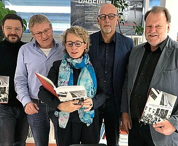 Thomas Lindemann vom Info Verlag, Jürgen Schuhladen-Krämer, Susanne Asche, Frank Engehausen und Ernst Otto Bräunche