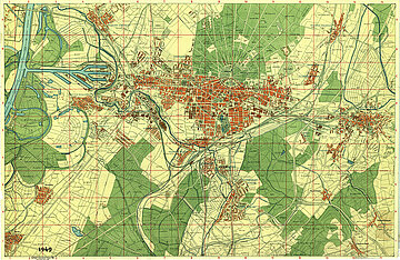 Stadtplan von 1949.