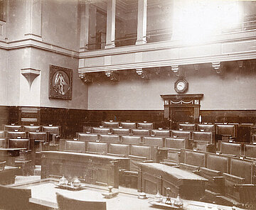 Sitzungssaal der Ersten Kammer 1911