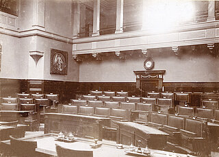 Sitzungssaal der Ersten Kammer 1911