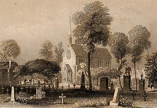 Trauerfeier auf dem Alten Friedhof, Mitte des 19. Jahrhunderts