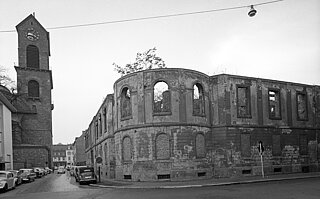 Die Ständehausruine kurz vor dem Abbruch im November 1961