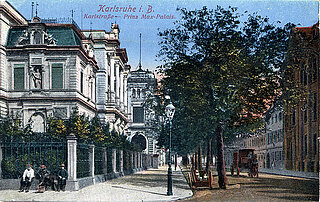 Postkarte mit Prinz-Max-Palais um 1900