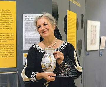 Führt ab Oktober Besucher durch das Pinzgaumuseum: Helene Seifert als Markgräfin Magdalena Wilhelmine von Baden-Durlach