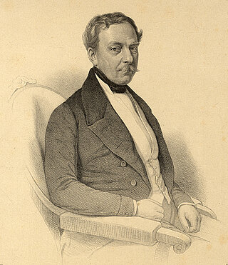 Maximilian von Baden (1796-1882), der Eigentümer des Schlösschens am Rhein