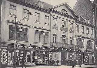 Im ehemaligen Palais von Salomon Haber wurde 1881 das erste Warenhaus Knopf eröffnet
