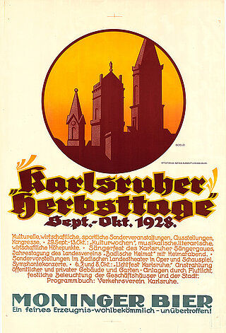 Plakat Karlsruher Herbsttage 1928