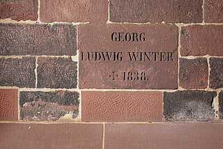 Mauerstein für Ludwig Georg Winter